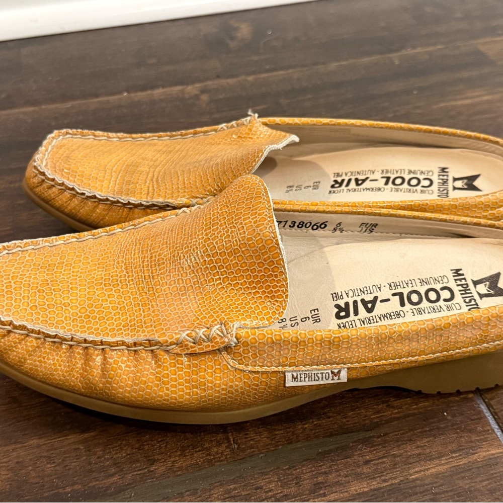 Mephisto Women's Tan Slip-On Loafers